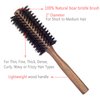 PERFEHAIR Boar Bristle Round Hair Brush for Blow Drying, 2 Inch, for Blowouts, Styling, Volumizing, Curling Short to Medium, Thin, Thick, Straight, Curly, Normal Hair