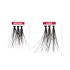 iENVY False Eyelashes Triple Black Knotted Individual Trio Lashes 3X Volume Reusable Eyelash Clusters (M/L)