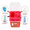 Verifine Sharps Container for Needles, Needle Disposal Containers 1 Quart Size (Pack of 3), Portable Biohazard Containers Travel Size for Home Use