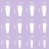 Aksod Cute Long Coffin Press on Nails Black Glossy Fake Nails Design Flower Bow French False Nails Tips Ballerina Full Cover Halloween Artificial Stick on Nails for Women and Girls 24Pcs (Style C)