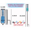Rain Gauge, Freeze Proof Rain Gauge Outdoor with Stake, Upgrade Water Rain Meter, Rain Measure Gauge for Yard, Adjustable Rain Gauges Outdoors Best Rated, Detachable Rain Gauge for Lawn,Garden