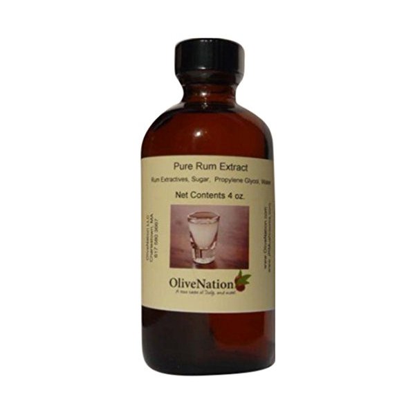 OliveNation Pure Rum Flavor - 8 ounces - Premium Quality Flavoring Extract for Baking