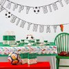 Reusable Soccer Party Decorations, Happy Birthday Buntin for Adults, Boys, Girls, Eco-Friendly Football Paper Banner