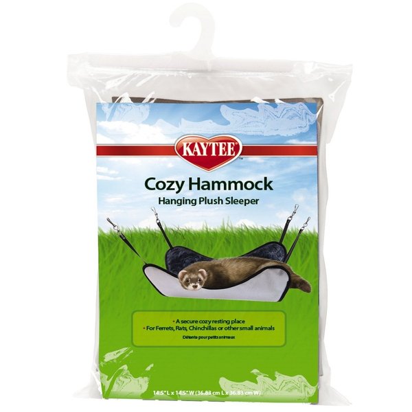 Kaytee Simple Sleeper Cozy Hammock for Ferrets, Faux Fur Lined, Polyester, 2"L x 6"W x 9"Th