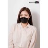 (10PCS) Black Disposable KF94- Face Mask, 4-Layer Filters Breathable Comfortable Nose, Good Day, Dust Mask, Black KF94 Masks Made in Korea.