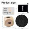 FAILUN Left Right Center Dice Game Set,3 Wooden Dices and 50 Pcs Game Coins with Drawstring Bag, Easy to Store and Carry Around, Convenient for Travel(3 Dices+50 pcs)