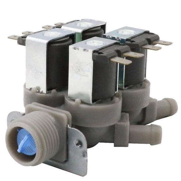 5220FR2008F Cold Water lnlet Valve OEM Part by Beaquicy - Exact fit Kenmore & lg washer water inlet valve #wm3997hwa, wm2487hrma, wm2487hwm,etc. Gray