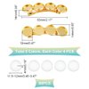 UNICRAFTALE 20Pcs 5 Colors Hair Barrettes Settings Brass DIY Blank Hair Barrettes for DIY Macaron Resin Barrettes Metall Cabochon Hair Clips with Glass Cabochons for Women Headwear Hair Accessories
