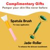 Jelly Face Mask for Facials - 24K Gold Hydrating, Brightening & Nourishing Jelly Mask with Free Jade Roller & Spatula | Professional Hydrojelly Masks | Vajacial Jelly Mask Powder | 23 Oz Jar Face Mask