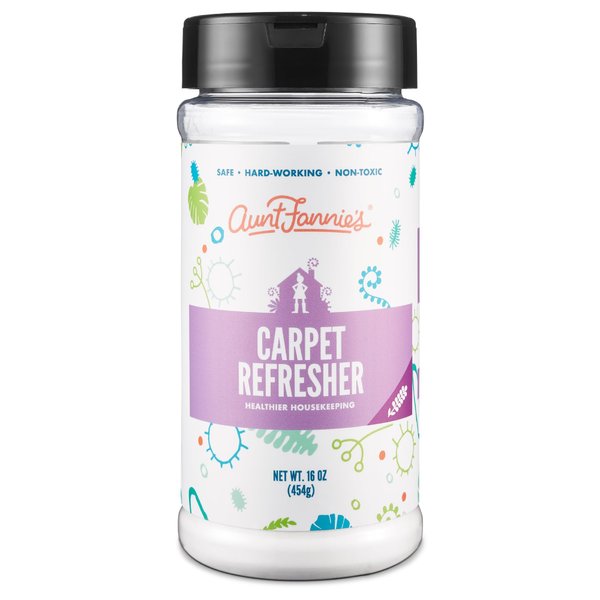Aunt Fannie's Carpet Refresher, Odor Neutralizer & Deodorizer for Homes with Children, Pets, and other Odor Causes, Lavender Scent, 16 Ounce Powder (Pack of 1)