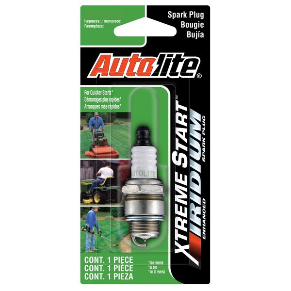 Autolite Xtreme Start Iridium Lawn & Garden Spark Plug Automotive Replacement, XST458DP