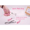 Star Shape Single Paper Hole Punch, 1 Pack 6.3 Inch Length 1/4 Inch of Diameter of Hole Handheld Puncher with Pink Soft Thick Leather Cover(Star 1/4 inch)