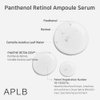 APLB Panthenol Retinol Ampoule Serum | PANTHE RETIN CEN™ 36.5% 1.35 FL.OZ/Korean Skincare, Deep hydration, Elasticity care, Sensitive skin, Wrinkle care, Revitalize for gentle and improve skin texture