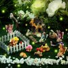31 Pieces Fairy Garden Accessories Miniatures Fairy House Supplies Girl Fly Wing Dollhouse Decor for Home Lawn Decoration