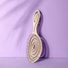 Ninabella Organic Detangling Hair Brush for Women, Men & Children - Does not Pull on Hair - Hair Straightening Brushes for Straight, Curly & Wet Hair - Unique Spiral Hairbrush Pink Delight
