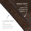 WENNALIFE Genius New Weft Hair Extensions Real Human Hair, 16" 50g Chocolate Brown Sew in Hair Extensions Natural Luxury Remy Human Hair Extensions for Women Straight Invisible Extensiones de Cabello