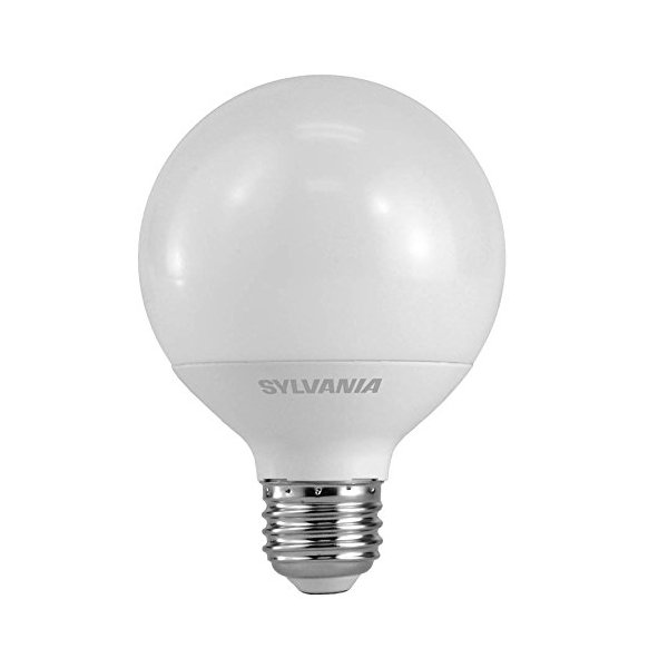 Sylvania Home Lighting 75202 SYLVANIA ULTRA LED G25 Dimmable 40W Equivalent 5000K Light Bulb, Cool White