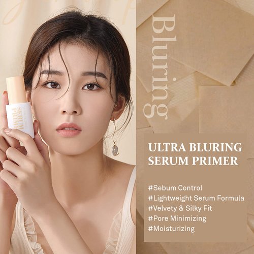 SAAT INSIGHT Ultra Blurring Serum Primer, Oil-free Long Lasting Makeup Primer Serum 30ml (1.01 fl.oz.) - for Minimizing Pores, Shine Control and Hide Wrinkles and Fine Lines, Skin smoother