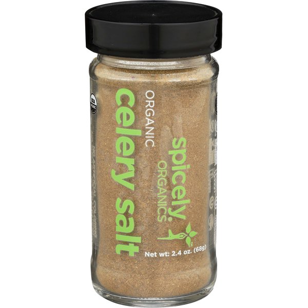Spicely Organic Celery Salt 2.40 Ounce Jar Certified Gluten Free
