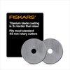 Fiskars 45mm Titanium Rotary Blades (2 Pack) Rotary Cutter Replacement Blades – Crafts, Sewing, and Quilting Projects