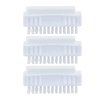 Superio Nail Brush with Pumice Stone Duel Side Shower Brush Bathroom Foot Scrubber exfoliate Dry Dead Skin Stiff Bristles Brush Removes Callus on Hand Heels Smooth Skin, (3)