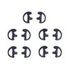 KS K-STORM Two Way Radio Ear Mold Replacement Soft Silicone Ear Insert for Acoustic Coil Tube Earpiece (Black, 5 Pair Medium)