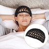 5 Pack Mesh Crochet Hairnet Rayon Knit Neck Caps Cropped Women's Hairnet Crocheted Night Caps (Black)