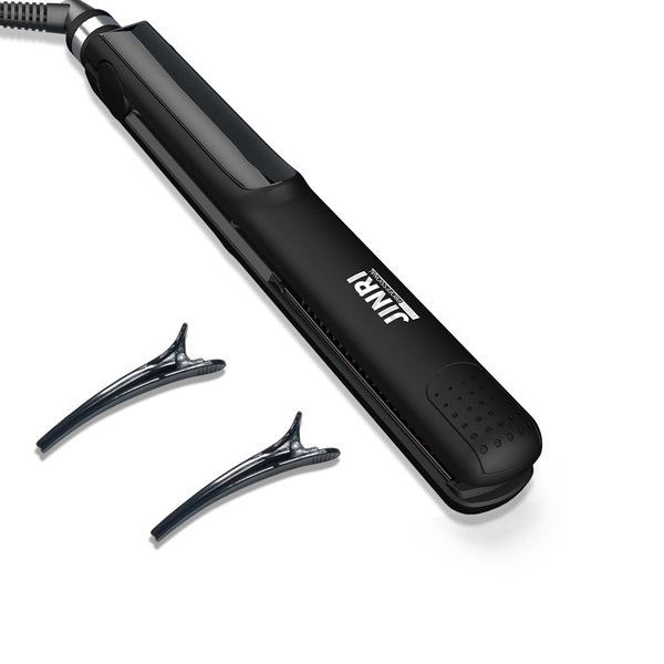 3 in 1 Heated Straightening Brush Flat Iron for Smooth, Anti Frizz Styling | Hair Crimper and Electric Straightener Brush
