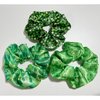 Shamrock Hair Ties Saint Patrick's Day Hair Scrunchies Green Soft Elastic Hair Bands Ponytail Holder Hair Tie Hair Accessories for Women Girls