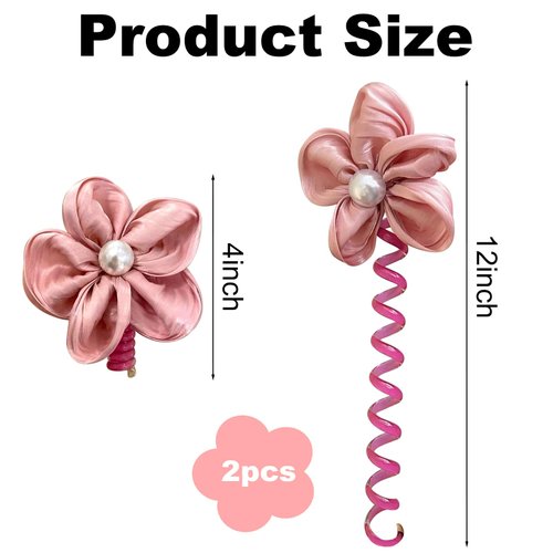 Herego Colorful Telephone Wire Hair Bands F,Telephone Wire Hair Bands,Bowknot Braided Telephone Wire Hair Bands (Purple)