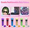 Increase 35% Hair Color Chalk - Easy Wash Dye for Dark & Light Hair, 6 PCS Hair Chalk to Create Fashion Looks for Parties, Gifts for Kids