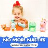 SplashEZ Mold Free Bath Toys for Babies & Toddlers, Animal No Hole Bath Toys, No Mold for Tub, Beach, Pool, BPA-Free, Dishwasher-Safe, Infant Bath Toys No Holes 0 1 3 6 12 18 Months
