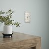 Franklin Brass Classic Lace (1-Pack) Decorative Light Switch Cover Wall Plate Wall Plate Brushed Nickel 1-Gang Wall Plate Switch/Toggle Plate Guards Electrical Outlet Covers W35070-SN-C