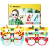 Hxezoc 12 Pcs DIY Building Bricks Glasses Building Blocks Games for Kids Creative Building Block Birthday Party Favors, Carnival Party Games Supplies