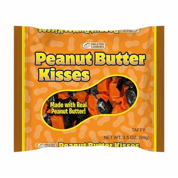 THE GOODS SHIPPER Melster Peanut Butter Kisses Taffy Candies 3.5 oz (3 Pack, Exp. Mid 2024)