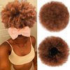 MISSSPECIAL Afro Puff Drawstring Ponytail Extension for Black Women 9A Synthetic Afro Puff Ponytail for Natural Hair, Clip On Kinky Drawstring Ponytail Hair Bun (30#, Afro Puff Medium Size)