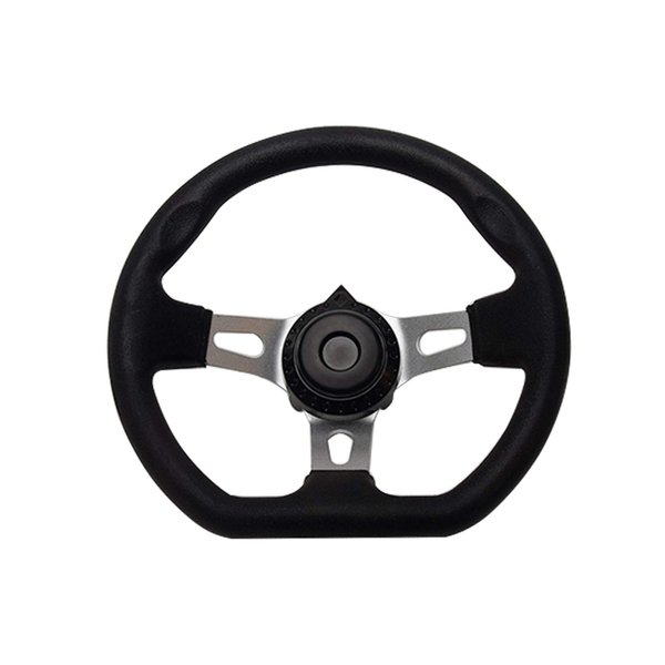 Off-Road Kart Steering Wheel 270mm 3 Spokes Vehicle PU Foam Interior Steering Wheel For Go Kart