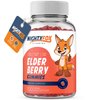 MIGHTY FOX VITAMINS Elderberry Gummies for Kids with Sambucus, Echinacea, Propolis and Vitamin C - 100% Vegan, Gluten Free, Non GMO, Raspberry Flavor - 100 Count (100 Count)