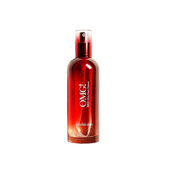 Double Dare Hydrating Red Oil To Foam Cleanser Face Wash, Vegan facial Wash, Soothing, Hydrating Cleanser, Gentle Makeup Remover, Oil-Based to Foam Cleaser 5.2oz