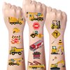 Gameza Construction Temporary Tattoos - 264+ Cars and Trucks Tattoos for Kids Construction Birthday Party Supplies Favors Construction Temporary Tattoos Sticker Boys Students Tattoos Sticker Rewards