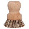 Redecker Natural Fiber Bristle Pot Brush, Untreated Beechwood Handle, Heat-Resistant Union Fiber Head for Cleaning Pots, Pans and More, 2-1/2 inch Diameter, Set of 2, Made in Germany