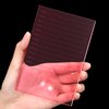Glass Pallet Eyelash Crystal Pallet Bigger Size Eyelash Extension Pallet False Lash Tray Strip Adhesive Glue Holder for Eyelash Extensions (Pink,5.9 x 3.94 x 0.31 Inch)
