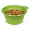 Guardian Gear Portable Dog Bowl Bend-A-Bowls Collapsible Food and Water for Dogs Traveling (Small - 12 Ounce Fern)