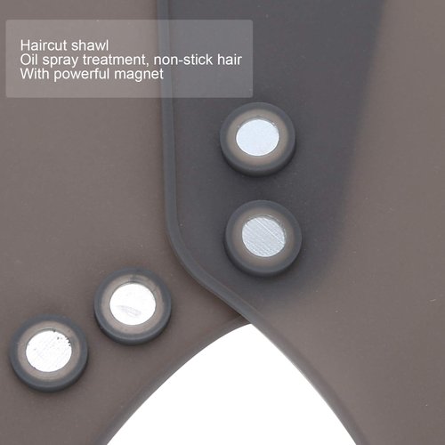 ZJchao Hair Dye Collar for Barber Shop, Silicone Hair Cutting Dyeing Cape Waterproof Hairdressing Shawl Round, Neck Wrap Guard Salon Hairdressing Hair Cutting Pad (Black)