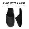 Tlizzz7 3-Pair Luxury Spa Slippers - Cotton Memory Foam Non-slip Closed Toe Washable Slippers for Hotel,Guest,Travel,Bride,Women and Men
