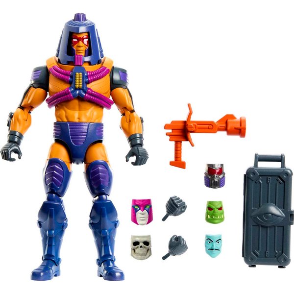 Masters of the Universe Masterverse Action Figure, Man-E-Faces Toy Collectible with Articulation & Accessories, 7 inch