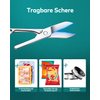 Portable Nail Clippers,Medical Grade Stainless Steel Foldable Nail Cutter with Leather Case, Ultra Slim Travel Design