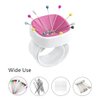 Sew Tech 3 Pack Magnetic Wrist Pin Cushion for Sewing Pins, Strong Magnet Sewing Pin Holder, Wristband Pincushions for Needles, Silicone Braider Band Bracelet for Hair Clips (3 Magnetic Pin Cushions)