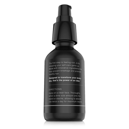 The Rich Barber Pro Rich Men's Beard Oil, 1 oz. - Softens Beard & Promotes Thick Growth with Castor Oil, Argan Oil, & Jojoba Oil - For All Beard Types