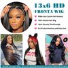 SUNKASA 13x6 HD Lace Front Wigs Human Hair 26 Inch Straight Frontal Wigs Human Hair Wigs Glueless Wigs Human Hair Pre Plucked with Baby Hair Natural Black 180 Density